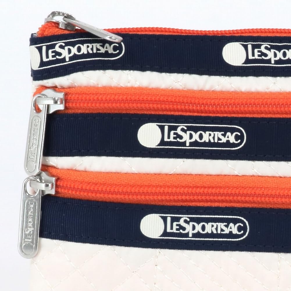 Pouzdro 7158 3 ZIP COSMETIC E950 PROŠÍVANÝ SVETR SLONOVINOVÁ [LeSportsac] [Položka]