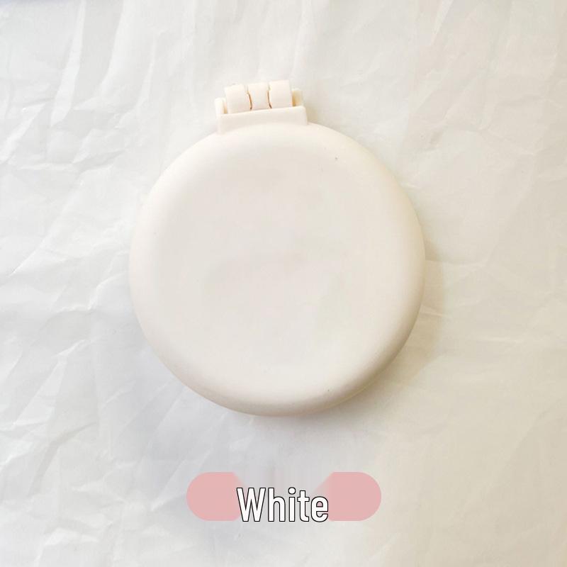 Портативная мини-подушечная щетка с зеркалом - Складная массажная расческа для девочек