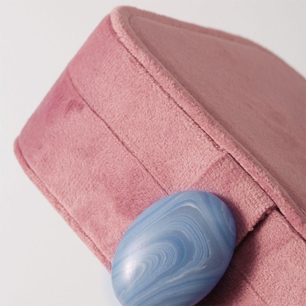 Exquisite Velvet Jewelry Box Stone Jewelry Organizer Case Portable Travel Jewelry Box  Travel Use