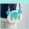 Meatball Miku Hatsune Head Cartoon Pattern Soft Plush Backpack Travel Casual