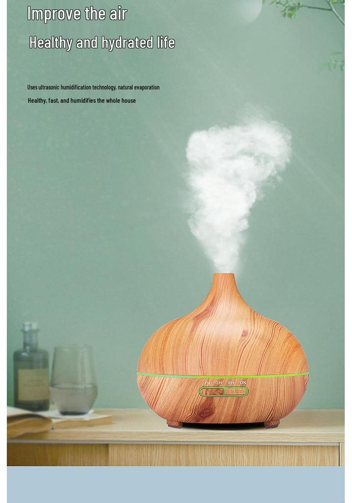 550ml Onion Aroma Diffuser with Seven-Color Light - Bedroom Humidifier and Essential Oil Diffuser