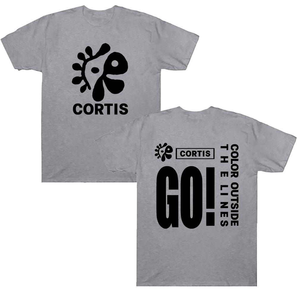 Cortis Nou Grup de Băieți „GO” Tricouri cu Imprimeu Cântec Tricouri Modă Femei Bărbați Gât Rotund Mânecă Scurtă Bumbac Tricouri Casual