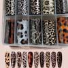 10er-Pack Schwarz-Weiß-Spitzen-Nagelaufkleber - Französisches Sexy Gitterdesign