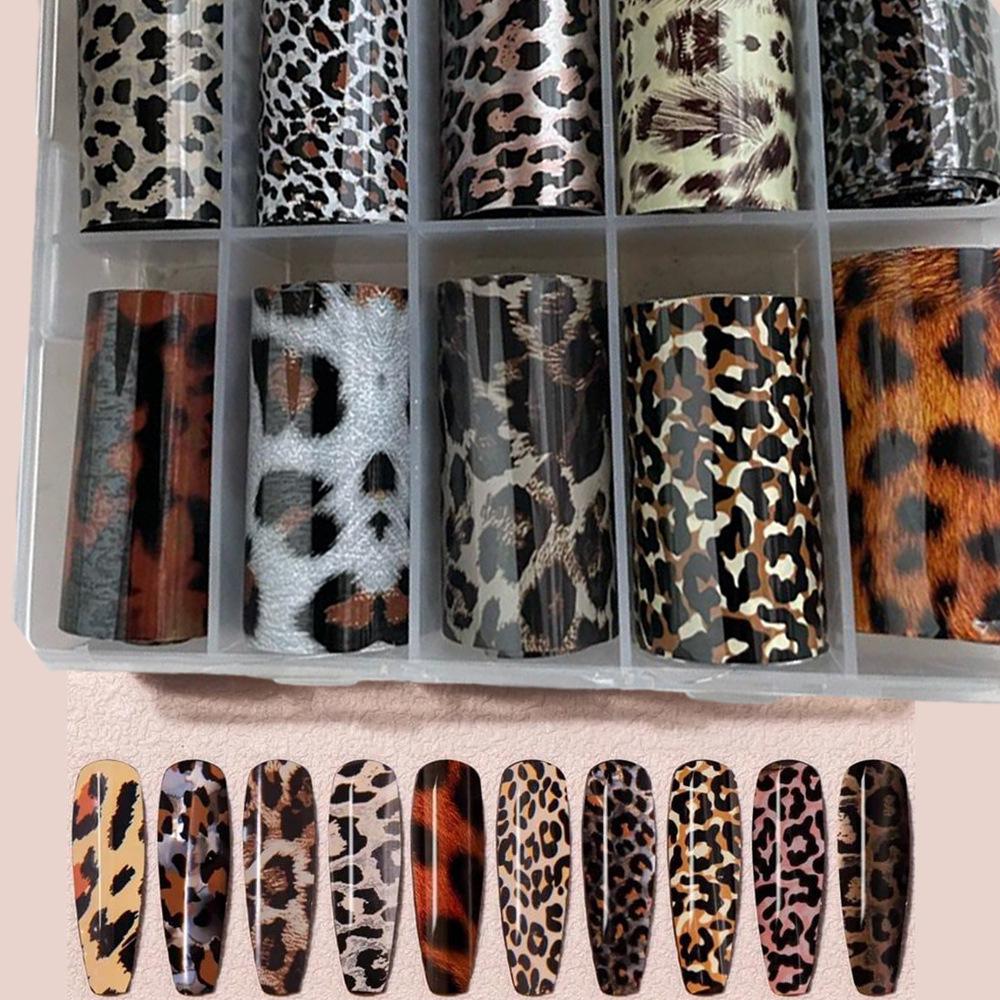 10er-Pack Schwarz-Weiß-Spitzen-Nagelaufkleber - Französisches Sexy Gitterdesign