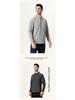 Lulu Style Men's Half-Zip Long Sleeve Quick-Dry Shirt: Breathable, Sweat-Wicking for Autumn & Winter Fitness, Cycling, Fishing, and Running.