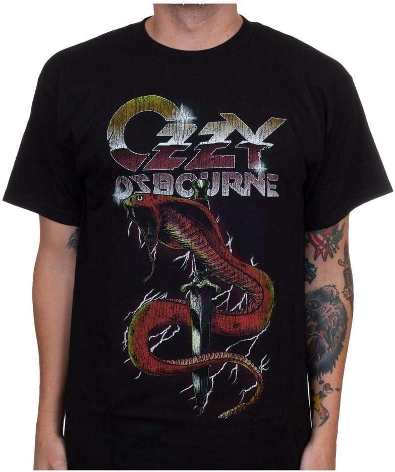 Ozzy Osbourne Men s Vintage Snake T-Shirt Black XXXXXL