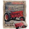 JQ Licensing Rle American Farmland Silky Tractor Supersoft Blanket