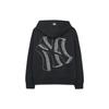 MLB New York Yankees Letterlos Schouder Rits Casual Hoodie Uniseks Bovenkleding Zwart 3ATRB0334-50CGS