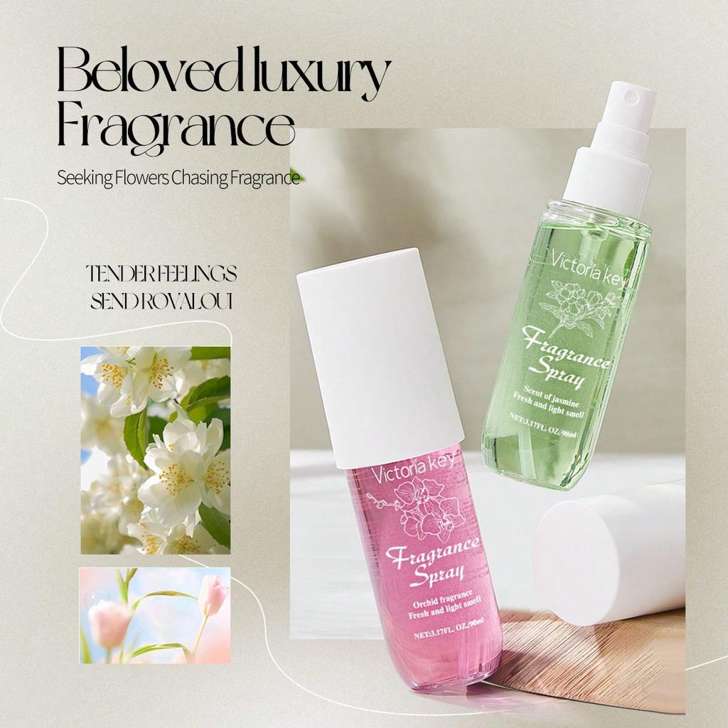 1PC 90ml Natural Vanilla Spray Perfume, Body Hair Fragrance, Alcohol Free, Five Kinds Of Flower Frag