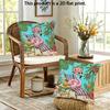 2Pcs Tropical Flamingo Throw Pillow Covers Summer Beach Vibes Decorative Cushion Cases For Sofa Bedroom Outdoor Patio