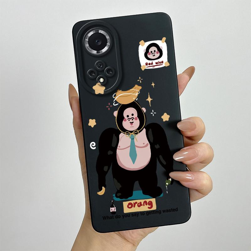 For Huawei Nova 9 / Honor 50 Phone Case NAM-LX9 NTH-NX9 Soft Silicone Sweet Painted Protective Back Cover Cute Printed Casing
