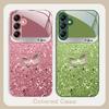 Blue white dot texture For Samsung A20 30 22 23 24 25 26 31 32 A33 34 35 42 50 51 52 53 54 55 56 70 71 72 73 glass phone case