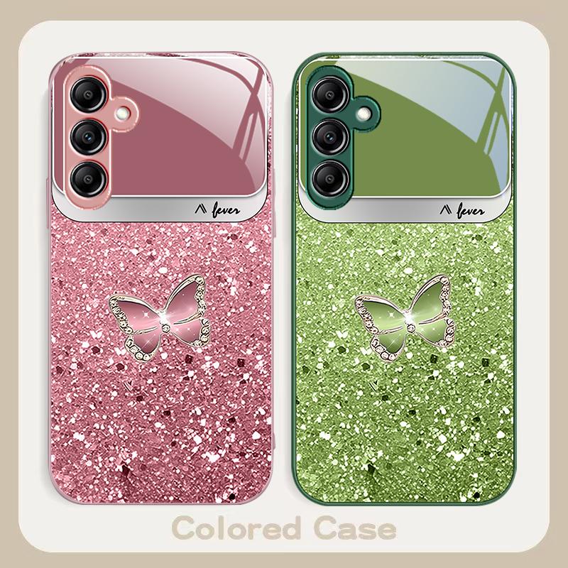 Blue white dot texture For Samsung A20 30 22 23 24 25 26 31 32 A33 34 35 42 50 51 52 53 54 55 56 70 71 72 73 glass phone case