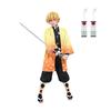 Anime Demon Slayer Agatsuma Zenitsu Cosplay Kostüm Cartoon Kimetsu No Yaiba Zenitsu Kostüm Sutis Perücken Halloween für Kinder Erwachsene