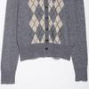 European and American Style, New Women's Clothing, Foreign Style, Rhombus Wool Jacket 2142/194/803