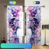 2-Panels Abstract Art Style Beauty Semi Blackout Curtains   Half Blackout Suitable for Artistic Home Decorative Curtains