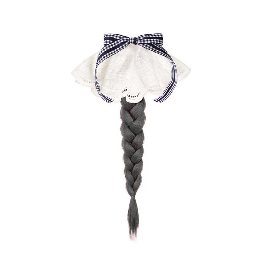 Boxing Braided Bow Lace Hair Bands Ponytail Hair Extension Twist Braid Wig  Daily