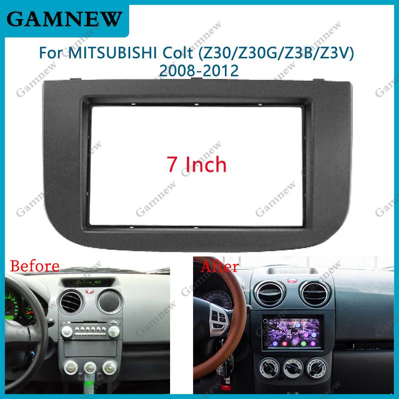 

7 Inch Car Fascia Radio Panel for MITSUBISHI Colt (Z30/Z30G/Z3B/Z3V) 2008-2012 Dash Kit Install Facia Plate Adapter Cover Bezel 178x100mm