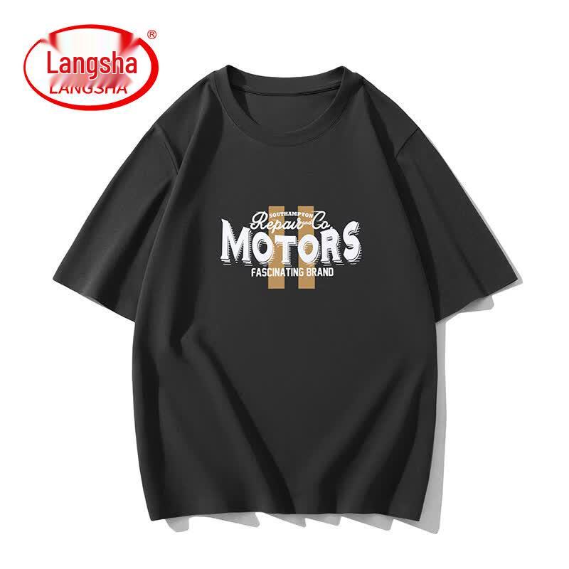 Langsha Men s Casual Short Sleeve Round Neck T-Shirt L