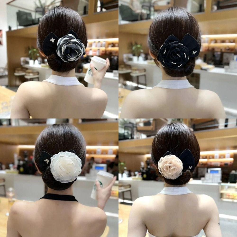 Cloth Hair Bun Maker Non-slip Twist Hairstyle Bun Elegant Lazy Hair Curler  Women Girls