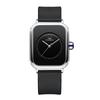 Quadratische Uhr mit Gummi Analog Sport Quadrat Einzigartiges Design Herrenarmband, Wasserdichtes Display, Uhr, Form,