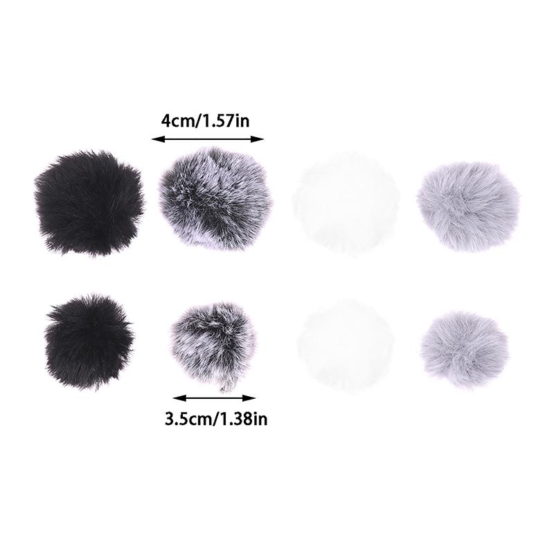 1Pc Universal Furry Microphone Wind Protector Mini Size Furry Windscreen Microphone Windscreen Protective Case Accessories