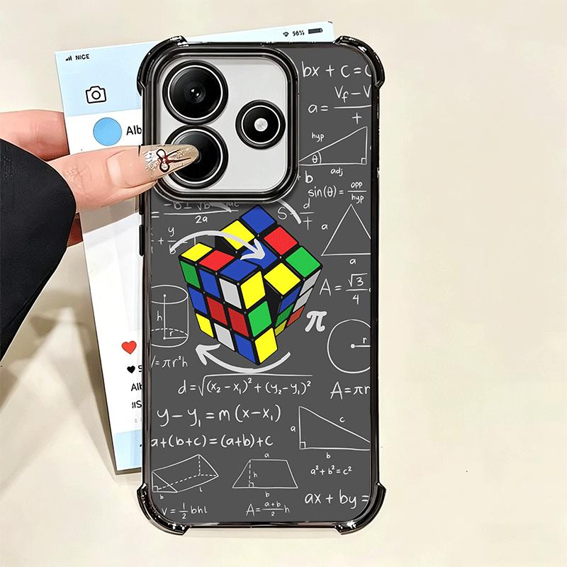 Rubik Cube Formula Spoofs Math Soft Phone Case For Xiaomi Poco X7 X8 Pro Max X6 X5 X3 F8 Ultra F7 M8 M7 M5S Redmi 15C 15A 15 14C