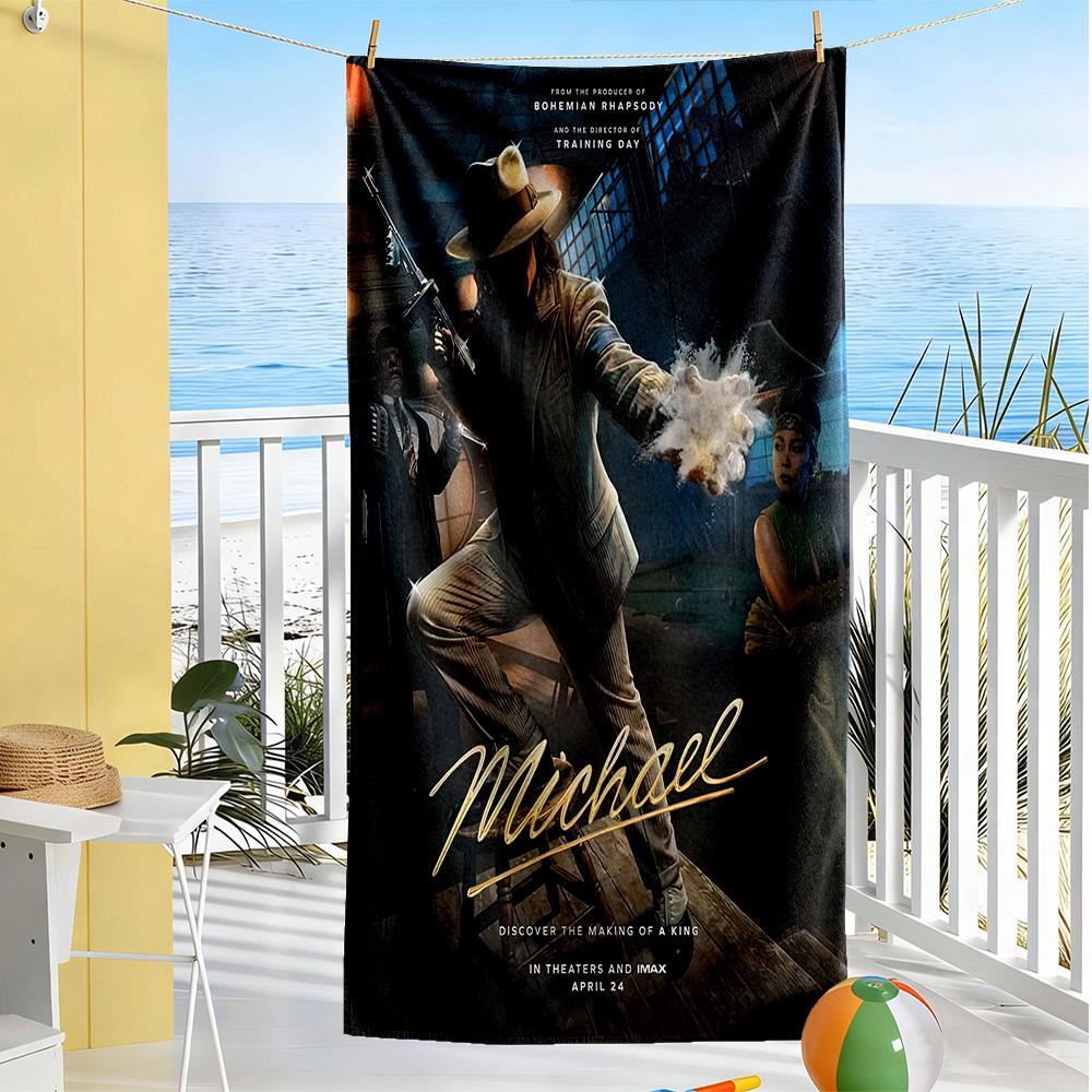 Michael Jackson Beach Towel Super Soft Microfiber Quickdry Fabric Comfortable Lightweight