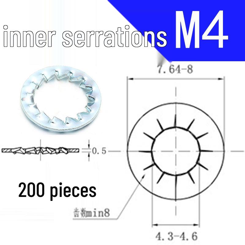 

65 Mn Quenched & Hardened Serrated Locking Washer - GB862.2 External & GB861.2 Internal