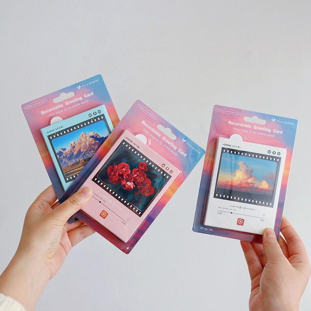 

3D Cassette Voice Message Recorder Tape Unique Voice Card Tape Mother s Day синій