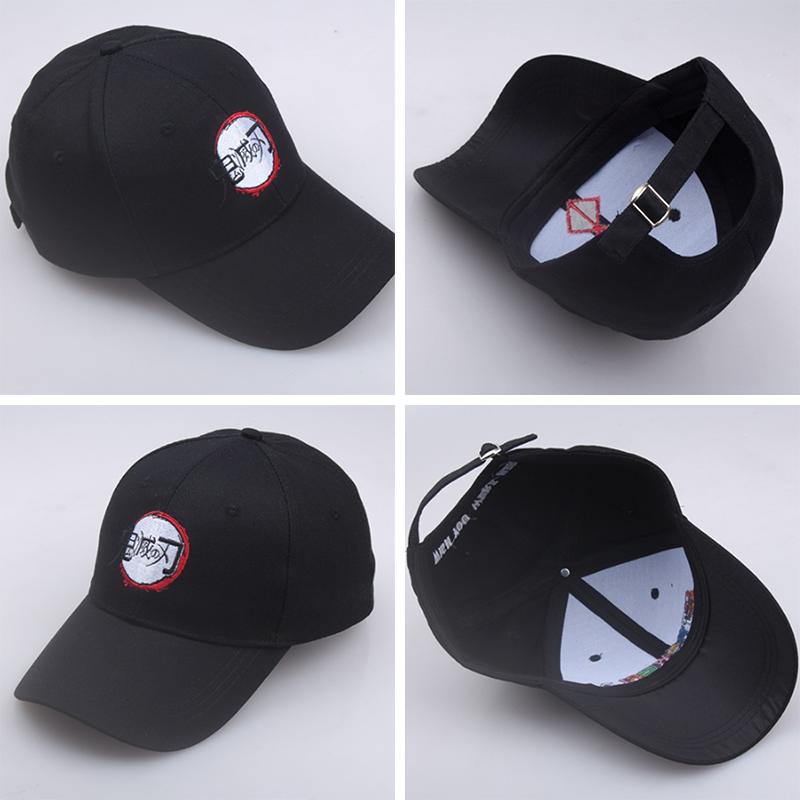 Embroidery Demon Slayer Baseball Cap Cosplay Cotton Hat Outdoor Caps Adjustable