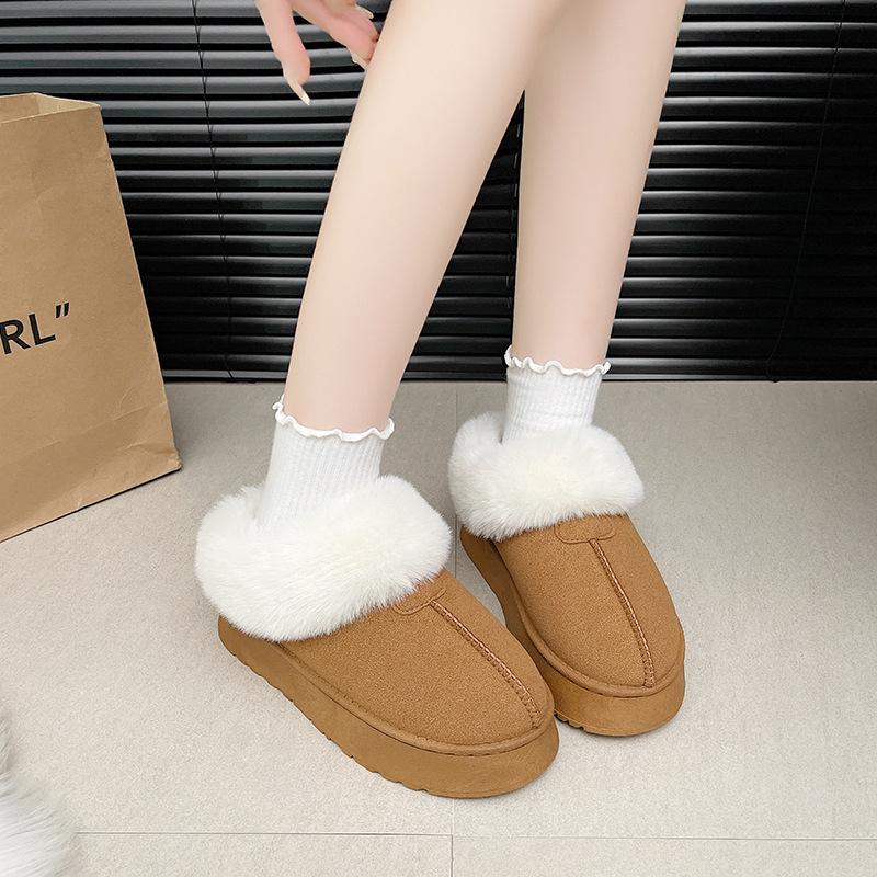 

Fleece thickened snow boots women s winter new shoes short cotton boots thermal cotton shoes leather body short boots 41 жёлтый