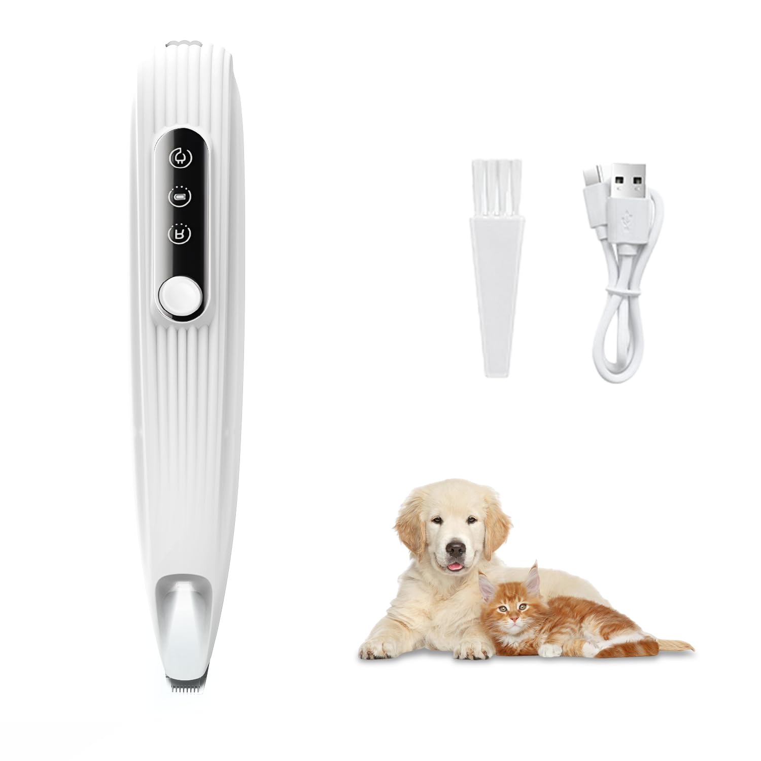 

Dog Clippers for Cats and LED Fast Suitable for Small Safety Blade for Partial Paw Behind and Low Low and Includes Japanese White белый