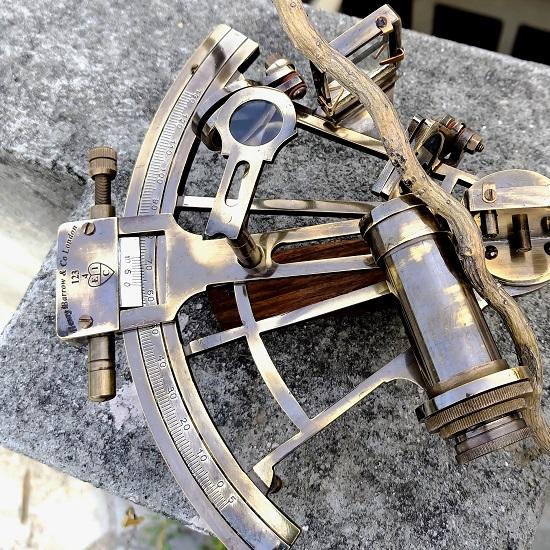 Vintage Messing Sextant Navigationsinstrument Nautisches Deutschland Bestes Geschenk für Ihn