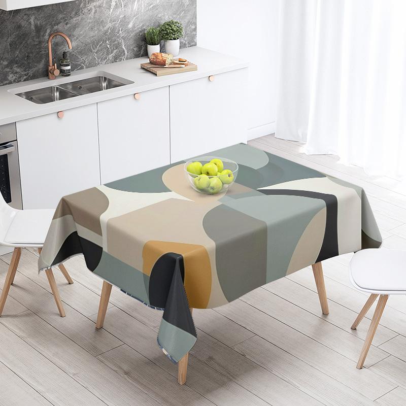 Abstract Geometrisch Tafelkleed 1 Stuk Duurzaam Feestdecoratie Restaurant Cafe Eettafel Tafelkleden 140X200cm 140x240cm