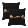 Luxury The Megadeth Metal Band 2 Pcs Square Pillowcase Pillow Cover Cushion Zip Decorative Comfort Throw Pillow For Home Car