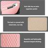 Upgraded Microfiber Leather Car Center Console Armrest Cover Cushion | with 2 Storage Bags Pink Interior Accessory