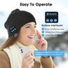 Bluetooth Beanie Mütze Kopfhörer Musik Mütze M5 Winter Drahtlose Kopfhörer Kappe USB Aufladbare Headset Mit Mikrofon Sport Für IPhone Xiaomi Samsung Telefon