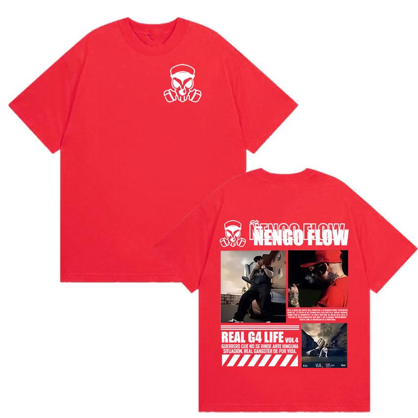 

Rapper Nengo Flow Real G4 Life Tour Fashion Design T Shirt Mens Fashion Hot Sale T Shirts Vintage Oversized Cotton Tshirt 4XL