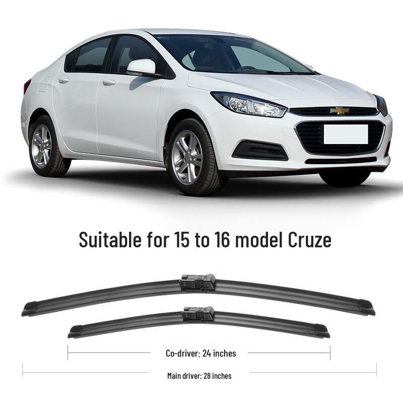 

Compatible Wiper Blades for 2016-2018 Chevrolet Cruze: Models 15, 16, 17, 18 Framed Wiper Blade
