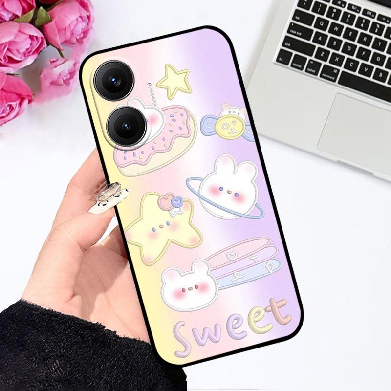 For Poco F7 Pocophone F 7 PocoF7 5G Case Fashion Silicone Camera Protector Phone Case For Xiaomi Poco F7 Soft TPU Back Cover