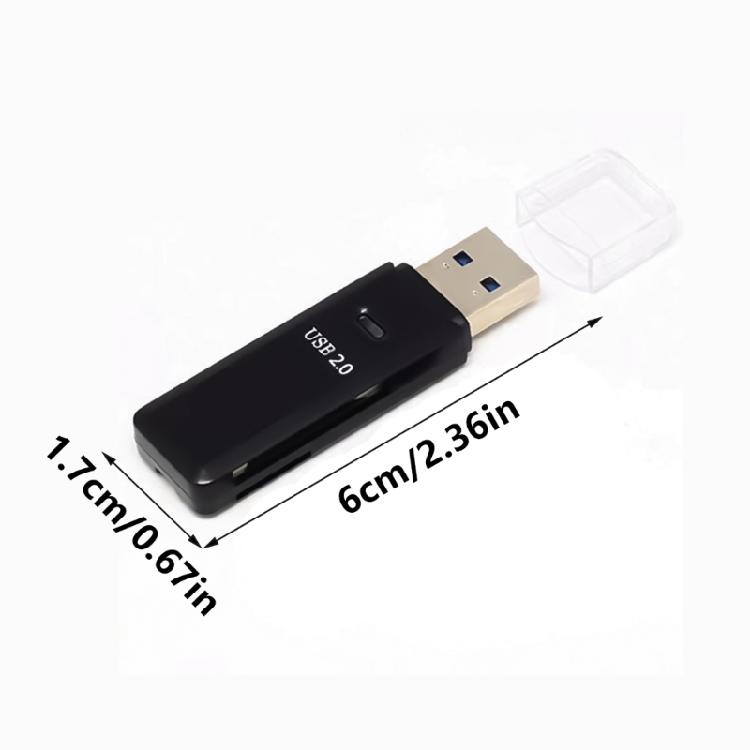 Highly Speed USB3.0 Memory Card Reader 5Gbps for Memory Cards Compactly Travel Friendly Memory Card Reader