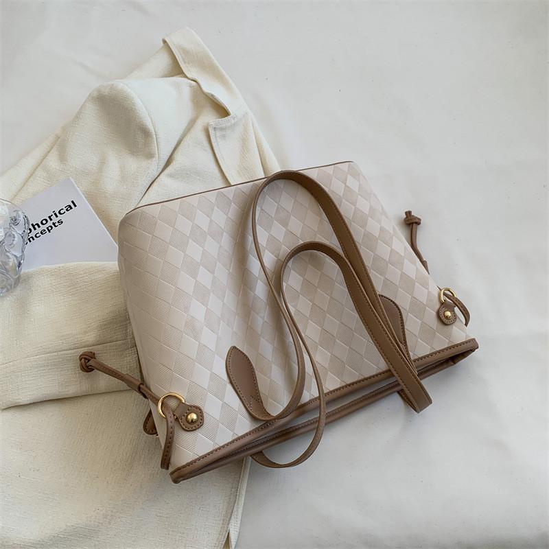 2024 Новый Модный Женский Сумка Большой Вместимости Городской Минималистичный Плечевая Сумка-Тоут