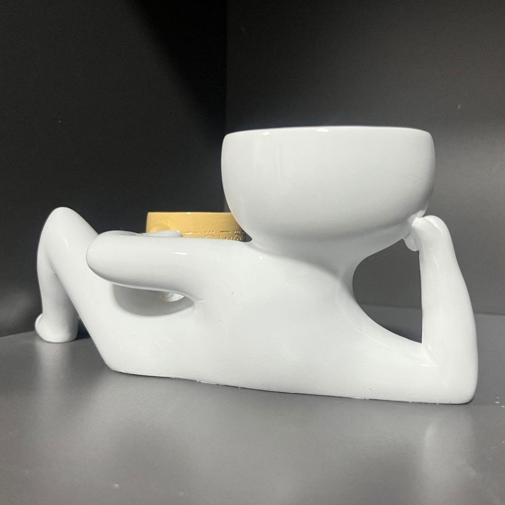 With Drainage Hole Lazy Little Character Flowerpot Resin Succulent Plant Pot  Garden Decor