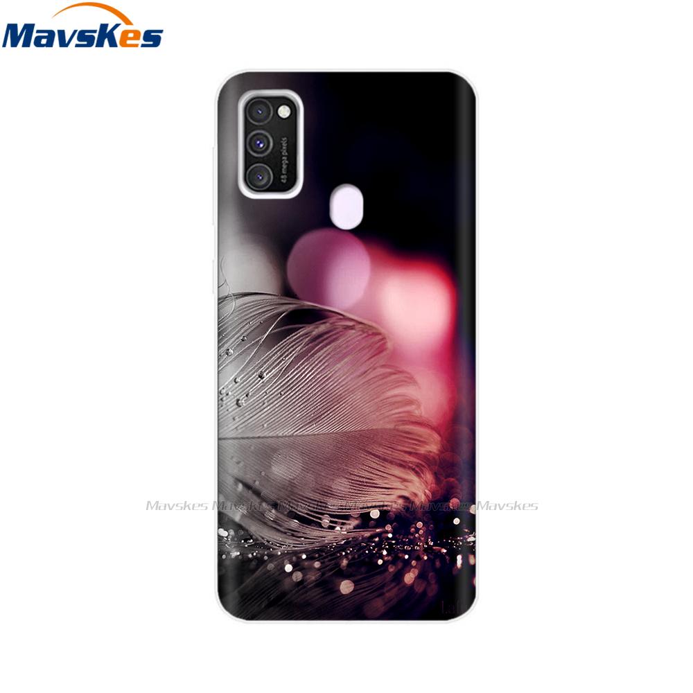 For Samsung Galaxy M21 Case Back Cover Soft Silicone TPU Phone Case For Samsung Galaxy M20 M21 M30 M30s M31 Case Cover Bumper