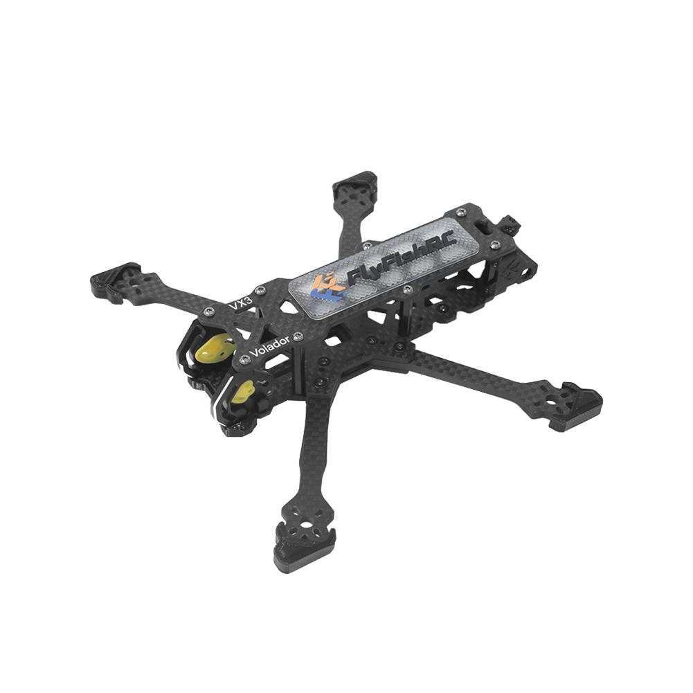 FlyFishRC Volador VX3/VX3.5 O4 Pro FPV Çerçeve 3 3.5 inç DJI O4 Air Unit Pro ile Uyumlu FPV RC Freestyle Dörtlü Drone Kiti İçin