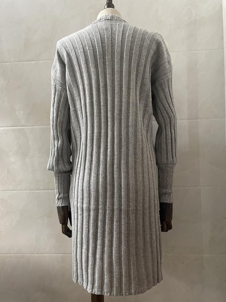 2025 Autumn/Winter Fashion Plus Size Batwing Sleeve Knitted Cardigan Sweater