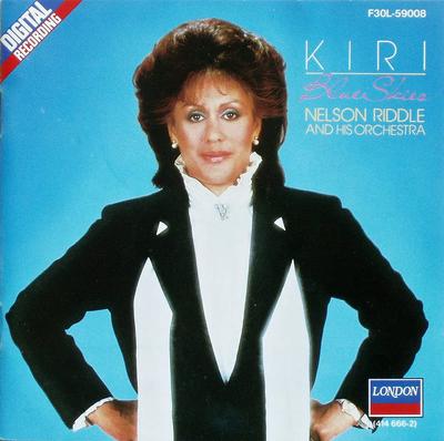 CD KIRI TE KANAWA; NELSON RIDDLE & HIS - BLUE SKIES Chiar și după ce visez / Am F30L59008 Japonia Obi Clasic Folosit