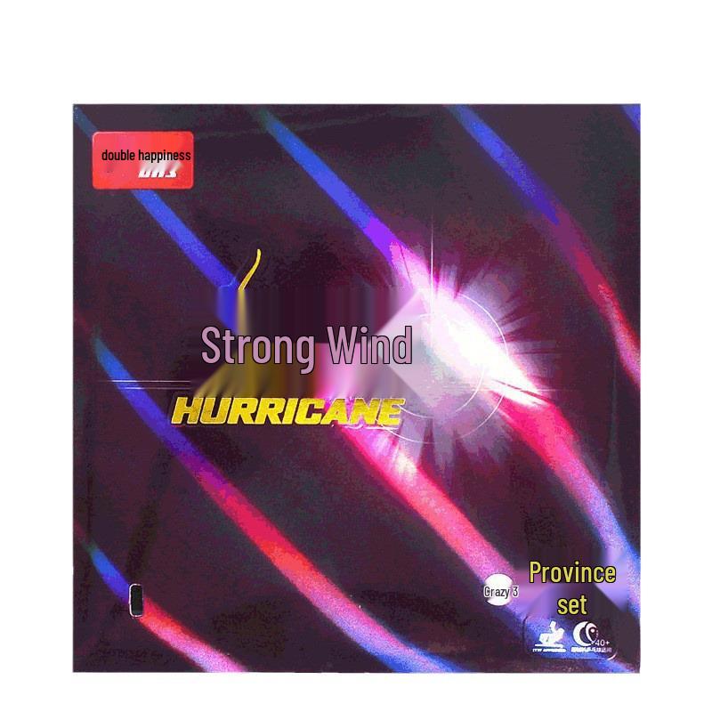 Double Happiness Hurricane 3 Provinční Sada Potahů na Stolní Tenis s Modrou Houbou