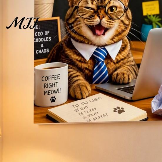 Annual Schedule Organizer Funny Cats 2027 Wall Calendar, Jan - Dec 12 Month Holiday Gift for Cat Lovers Hanging Cute Themed Monthly Planner